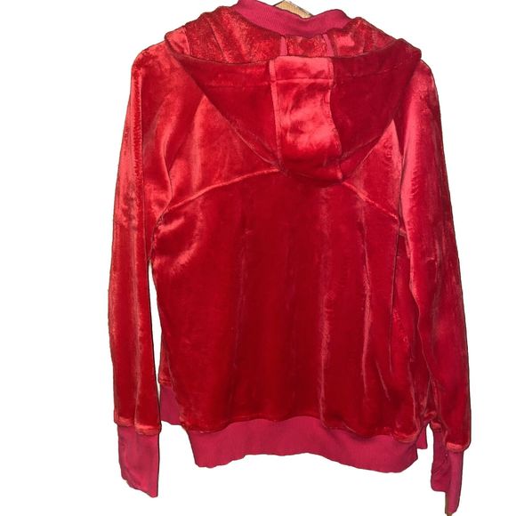 Athleta Size Large Red y2k Coat Mrs. Claus - Picture 11 of 16
